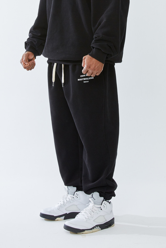 HEAVYWEIGHT WIDE JOGGER PANTS BLACK 팬츠 이미지