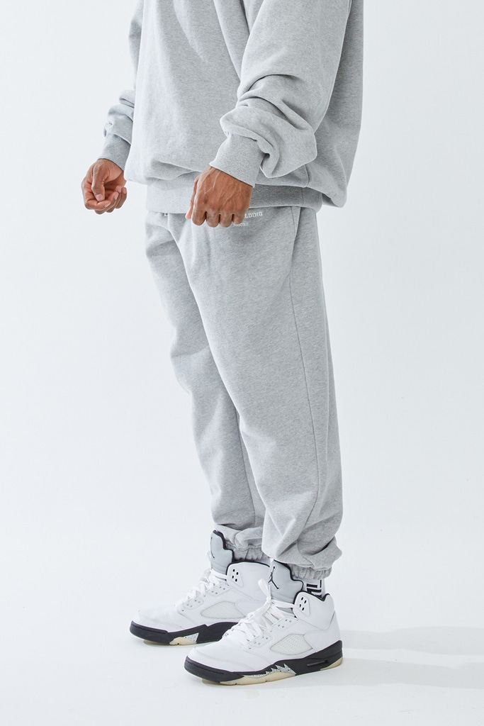 HEAVYWEIGHT WIDE JOGGER PANTS GREY - 그레이 조거팬츠 이미지