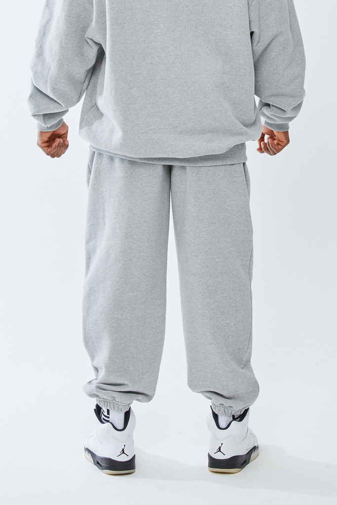 HEAVYWEIGHT WIDE JOGGER PANTS GREY - 그레이 조거팬츠 이미지