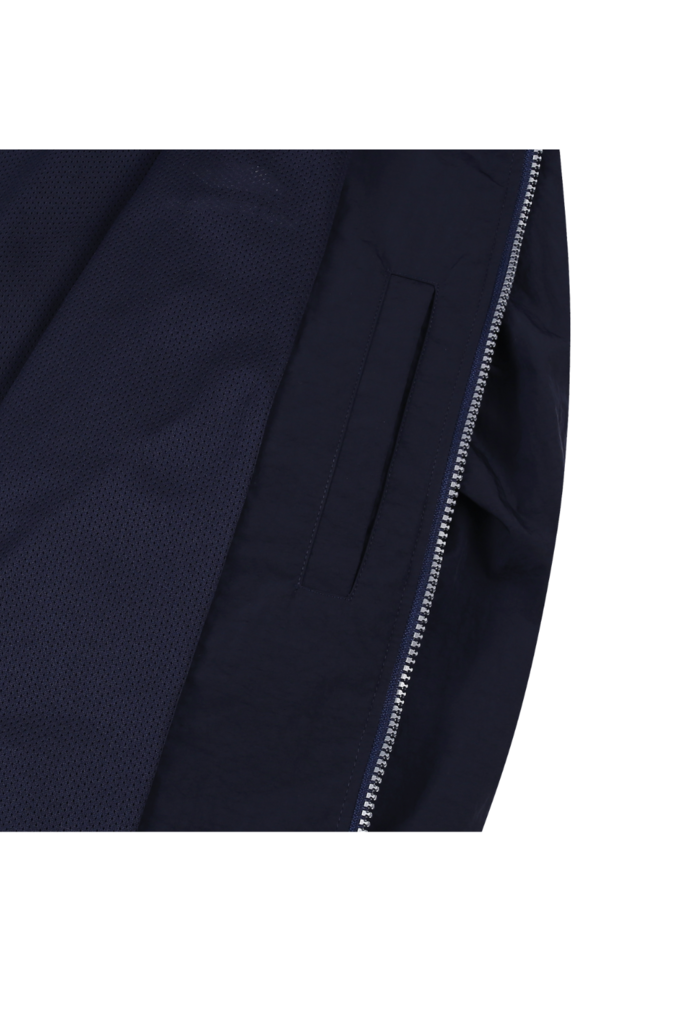 SYMBOL ZIP-UP WINDBREAKER NAVY - 고급스러운 주름의 윈드브레이커 이미지