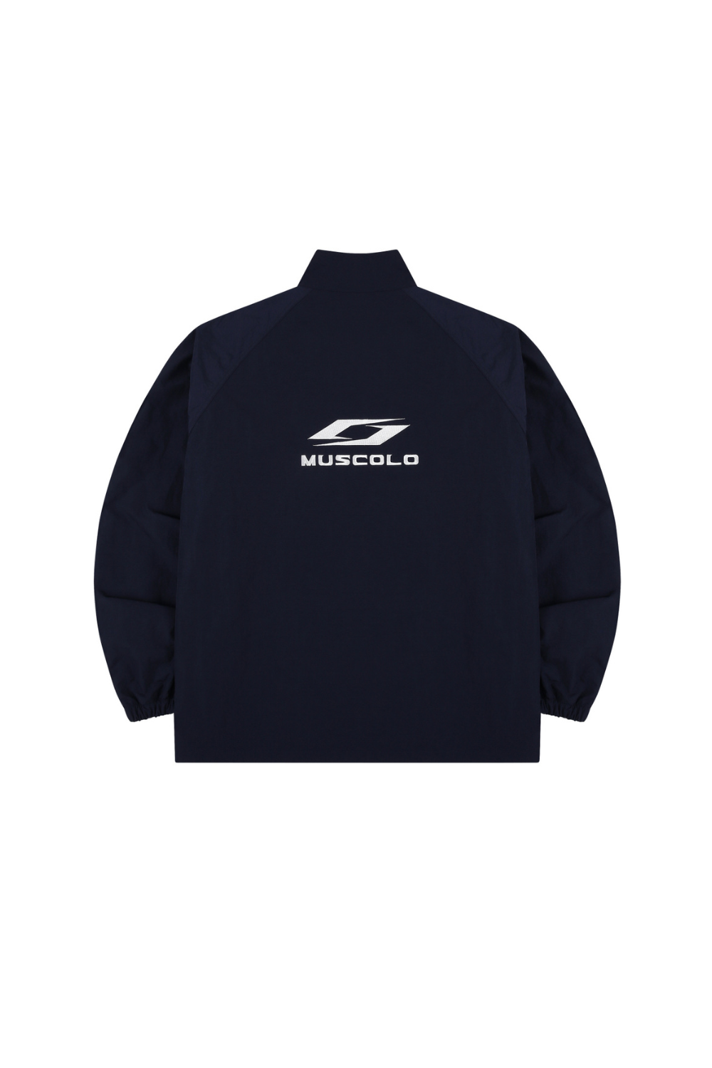 SYMBOL ZIP-UP WINDBREAKER NAVY - 고급스러운 주름의 윈드브레이커 이미지