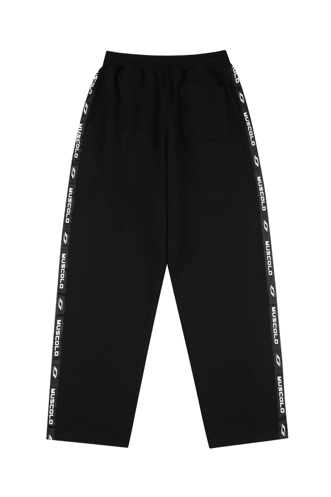 SYMBOL SIDELINE WIDE PANTS BLACK - 팬츠 이미지