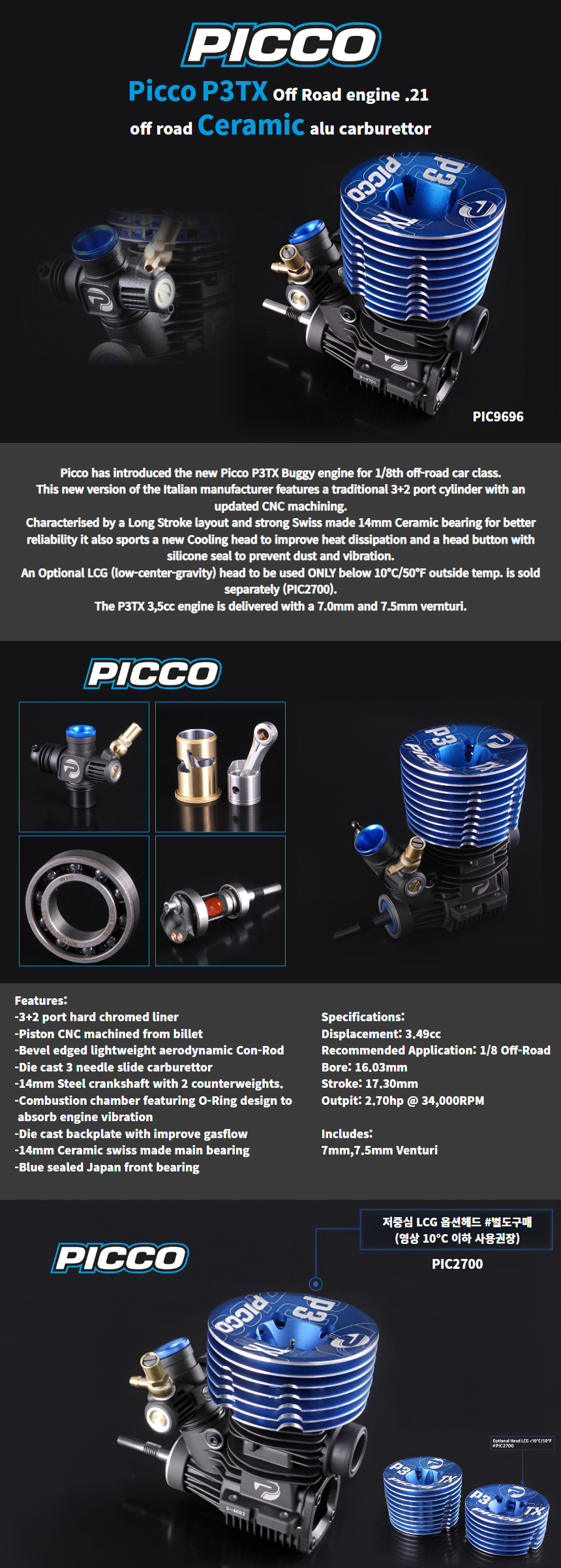 PIC9696 - PICCO P3TX CER BUGGY .21 - spokyhobby