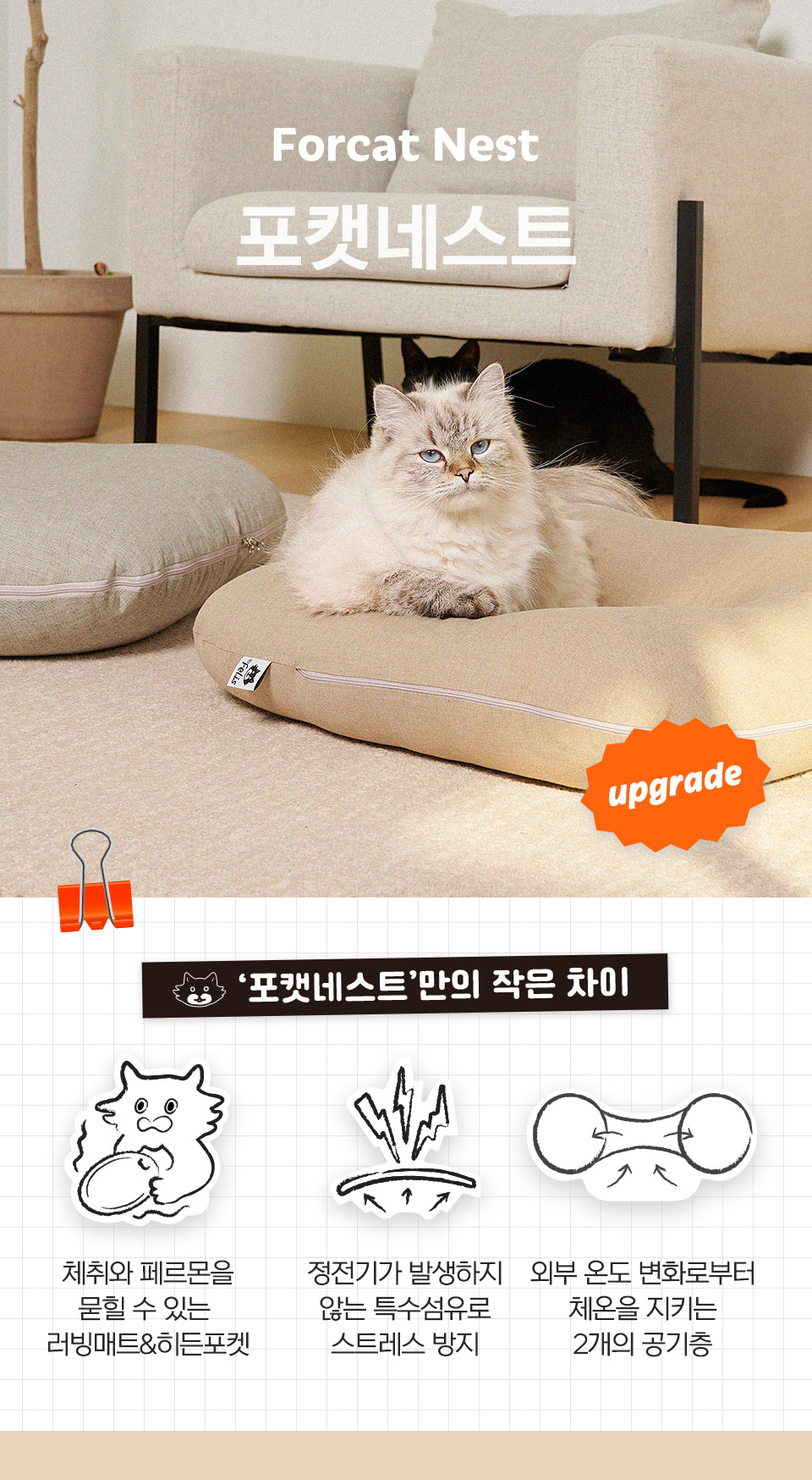 고양이 리빙 > 고양이 방석 침대 해먹 포캣네스트 | 오늘의집 쇼핑 고양이 방석 침대 해먹 포캣네스트