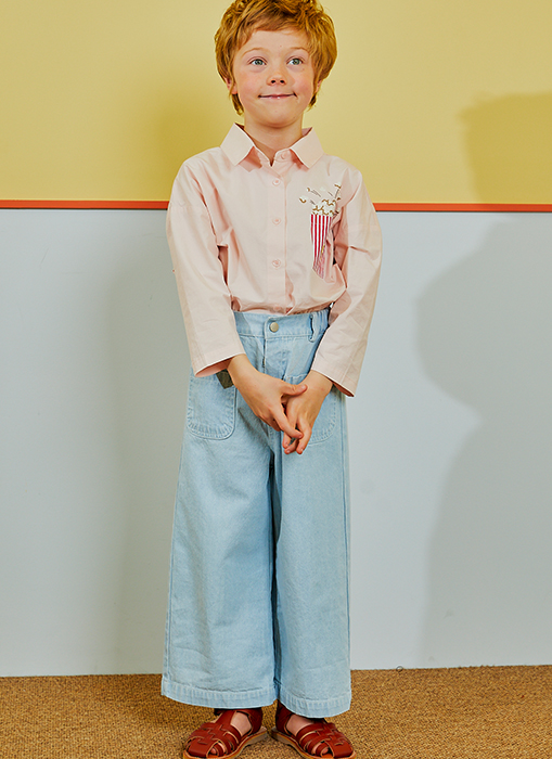[SH] 팝콘 포켓 셔츠_핑크