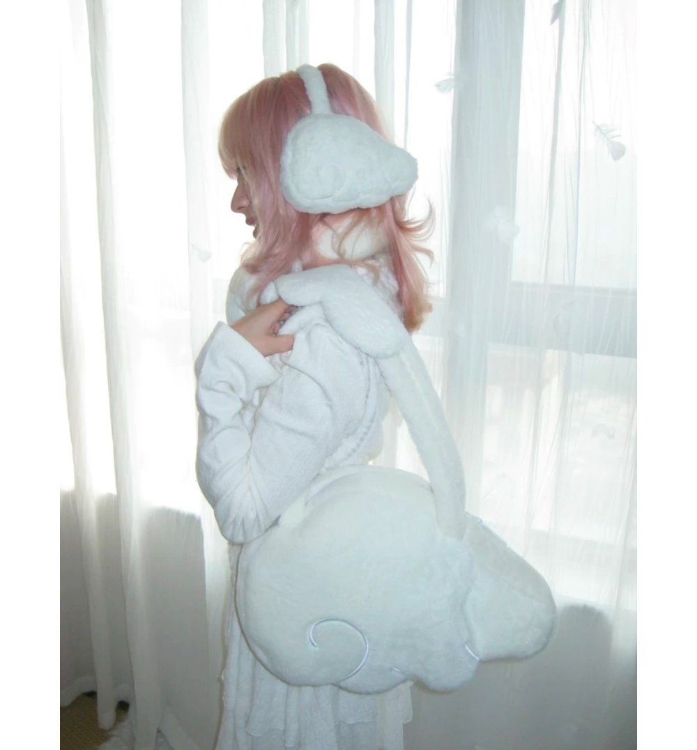 Angel hug wings earmuffs - 묘랑