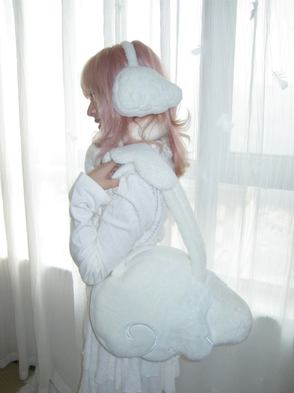 묘랑 Angel hug wings earmuffs