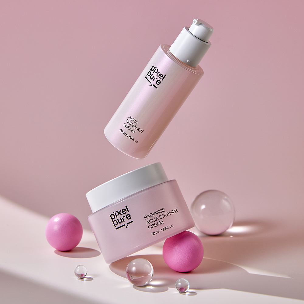 Pixel Aura Glow Set (Serum+Cream) - Gentle, vegan-friendly skincare solution