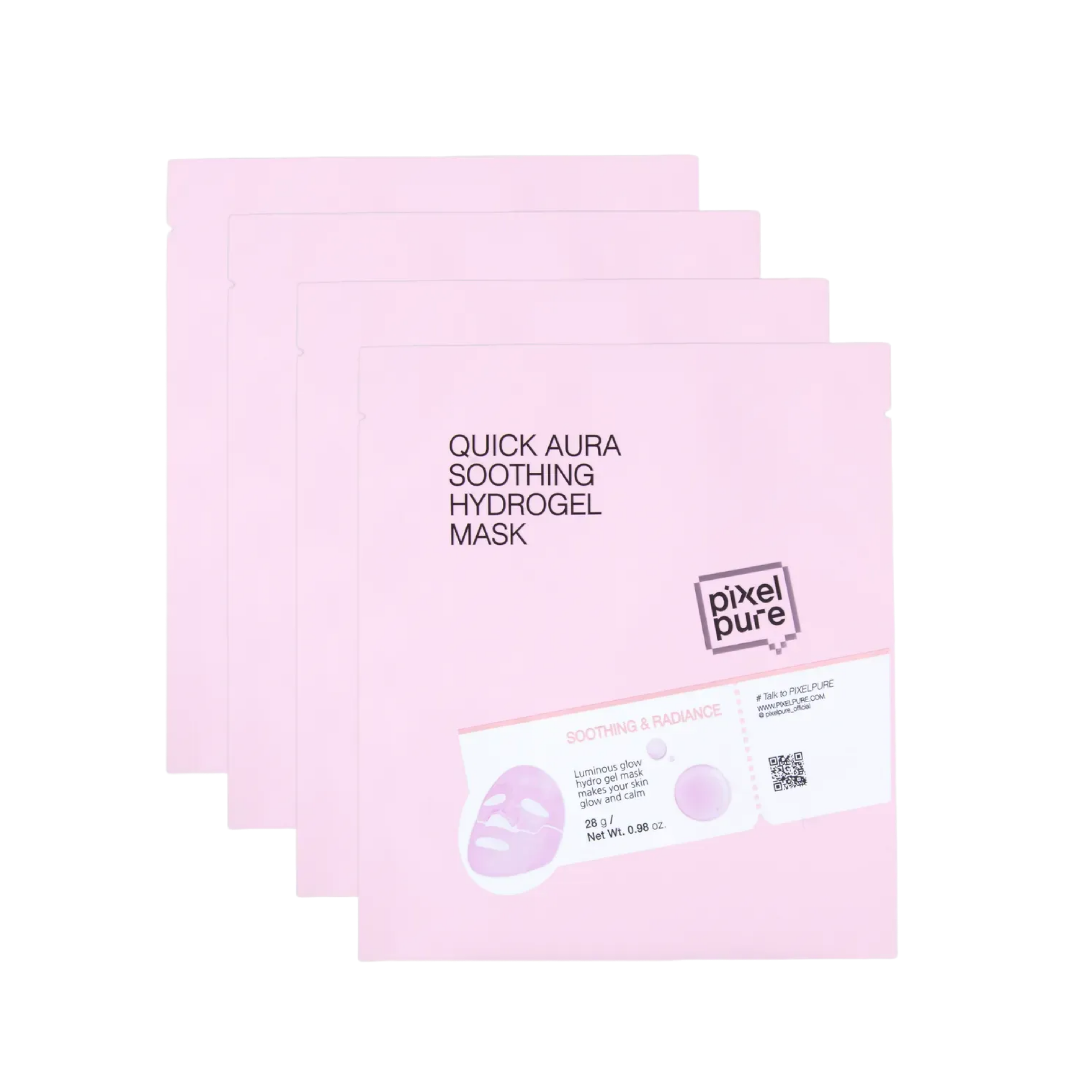 Pixelpure Quick Aura Soothing Hydrogel Mask 4 sheets