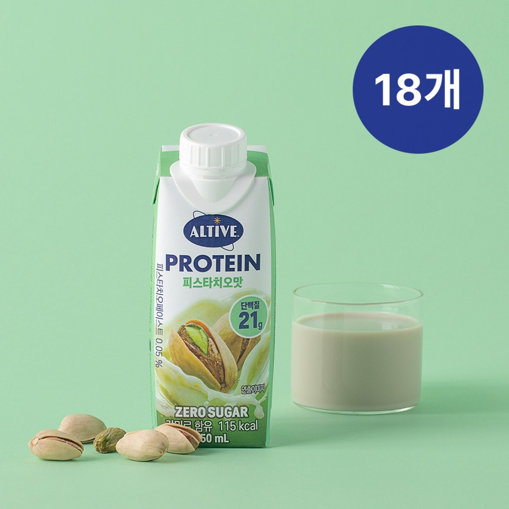 (BOX)얼티브 프로틴  피스타치오맛 250ml X 18개
