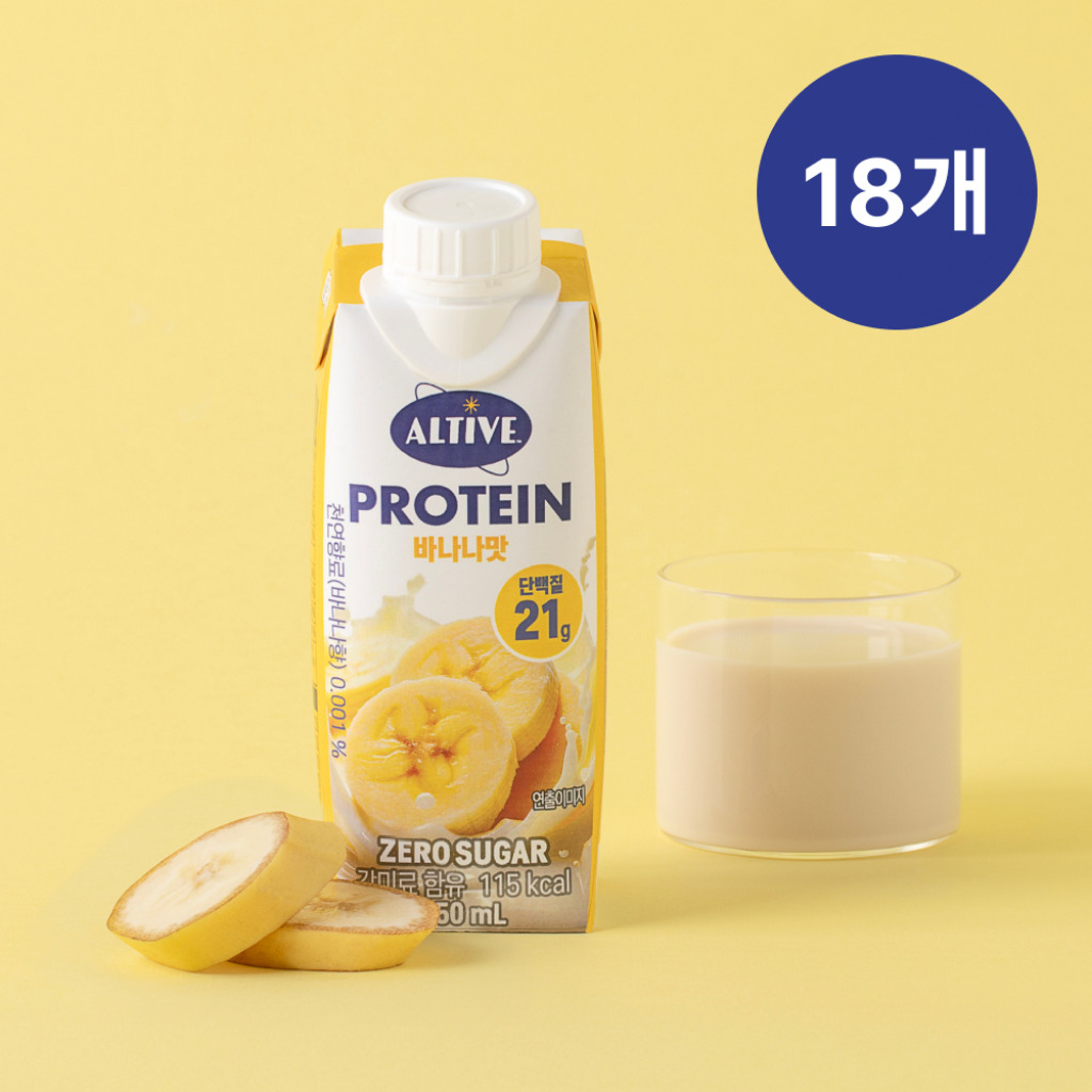 (BOX)얼티브 비건프로틴 바나나맛 250ml X 18개