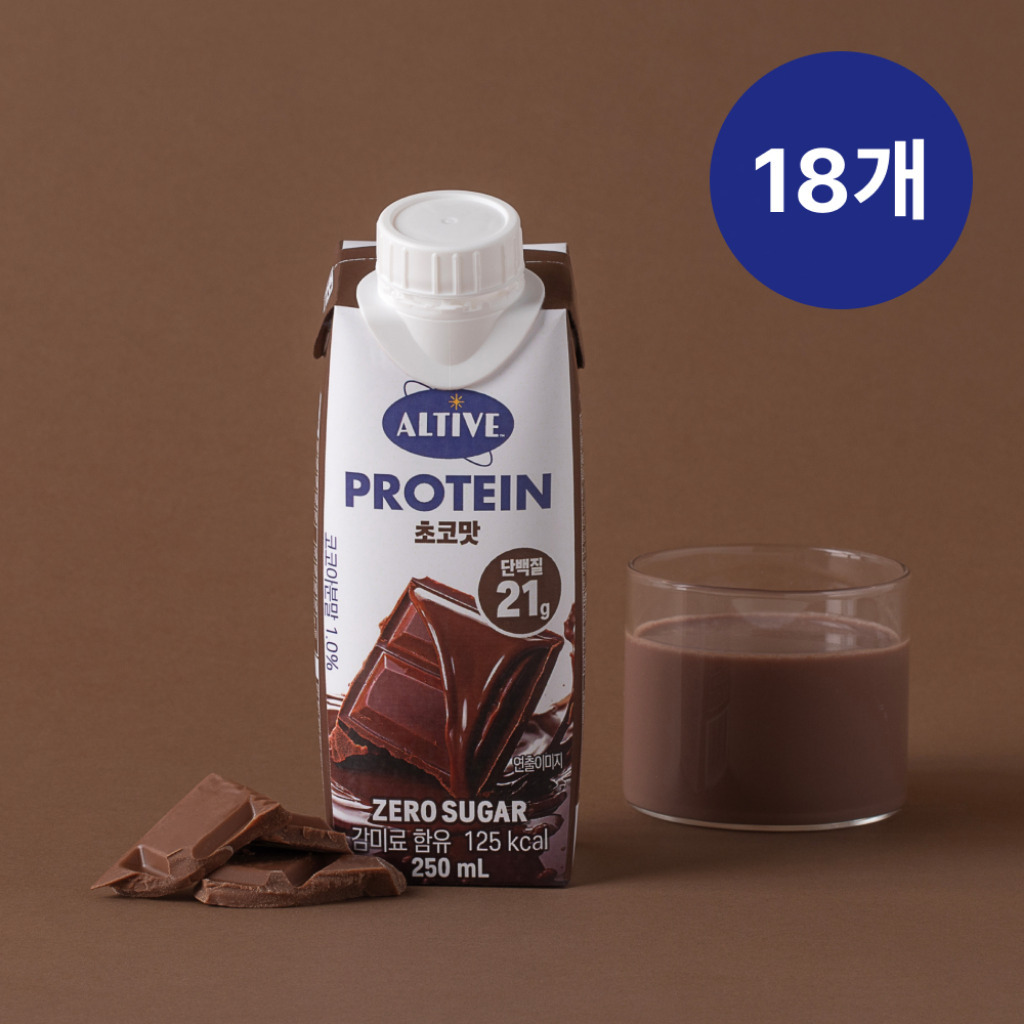 (BOX)얼티브 비건프로틴 초코맛 250ml X 18개