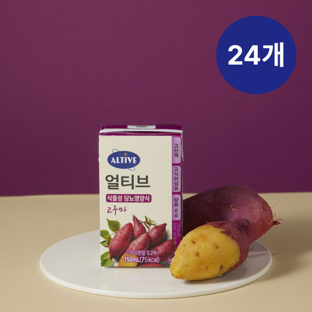 [임박특가](BOX)얼티브 당뇨영양식 고구마 150ml X 24개