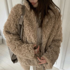 컬링 퍼 자켓 2color (폴라폴리스안감)