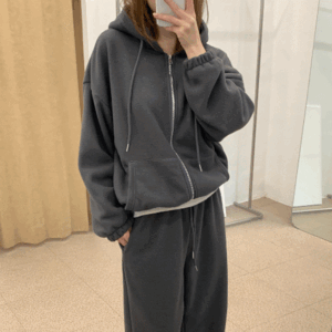 (기획상품) 후리스 투웨이 집업 조거 트레이닝 세트 2color