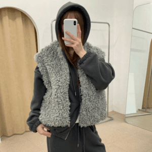 컬링 퍼 베스트 3color