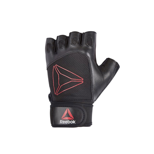 리복 (RAGB-15615) 리프팅글러브 Lifting Gloves- Black,Red (L)