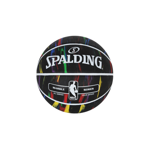 스팔딩 NBA 마블 시리즈 레인보우 블랙 농구공 71101Z-7호