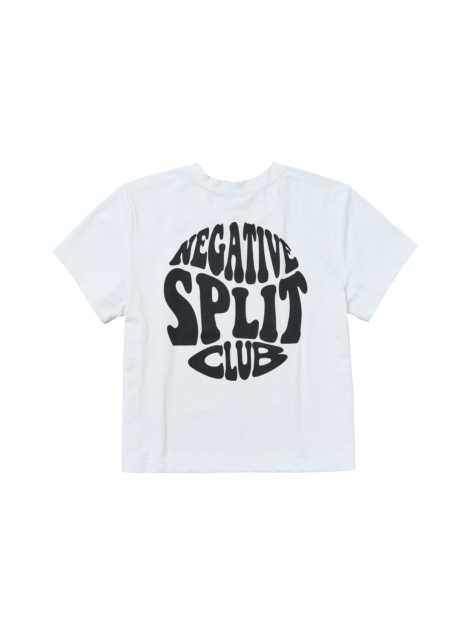 Negative Split Club 女款 Sorona Bubble 機能短版 T 恤白色商品照