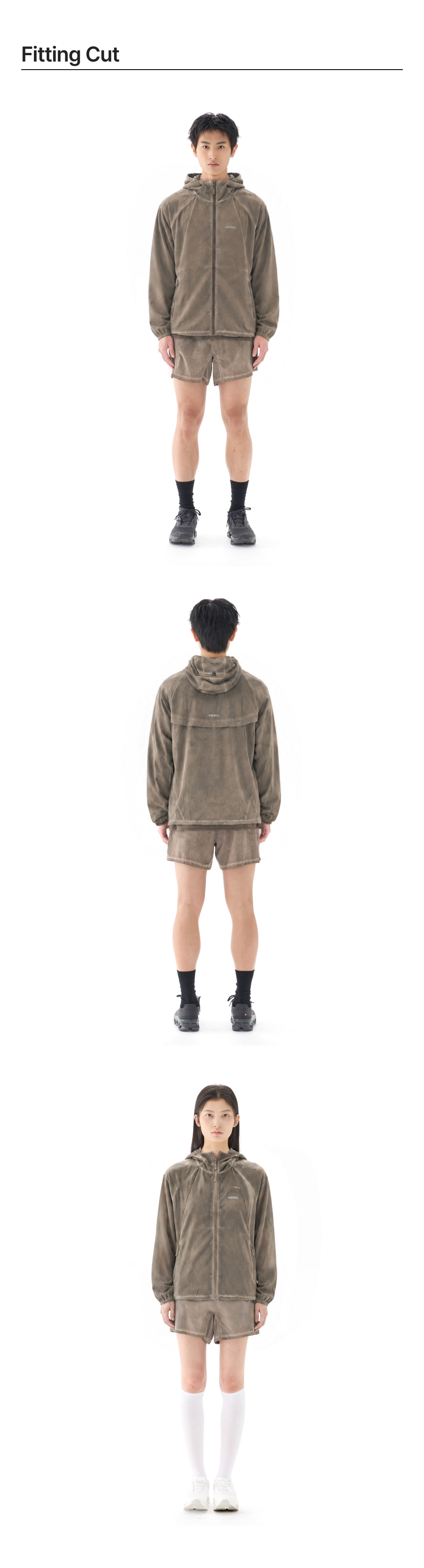 Airvent Luna 棕色跑步風衣模特兒實穿