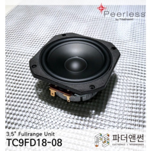 Peerless (유닛2개) TC9FD18-08 3.5인치 풀레인지 자작용 DIY 피어리스 스피커유닛