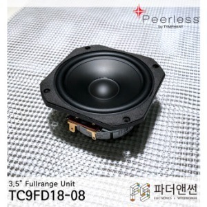 Peerless (유닛2개) TC9FD18-08 3.5인치 풀레인지 자작용 DIY 피어리스 스피커유닛