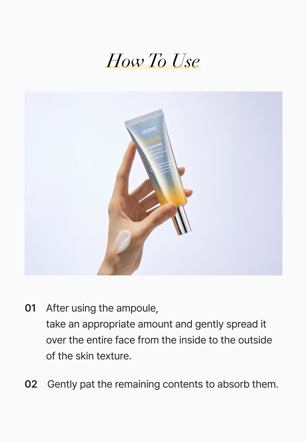 Exosome Mela-Glu™​ Brightening Cream - APOTHE