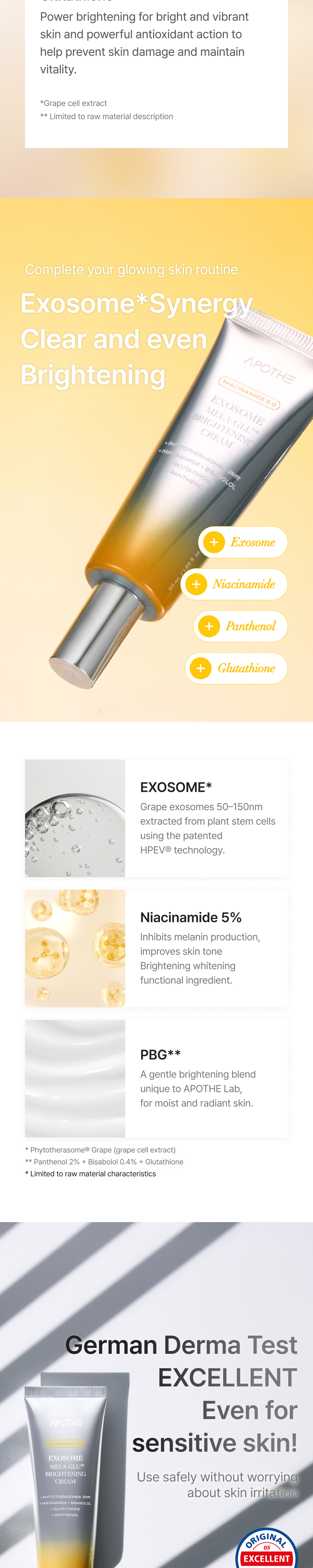 Exosome Mela-Glu™​ Brightening Cream - APOTHE