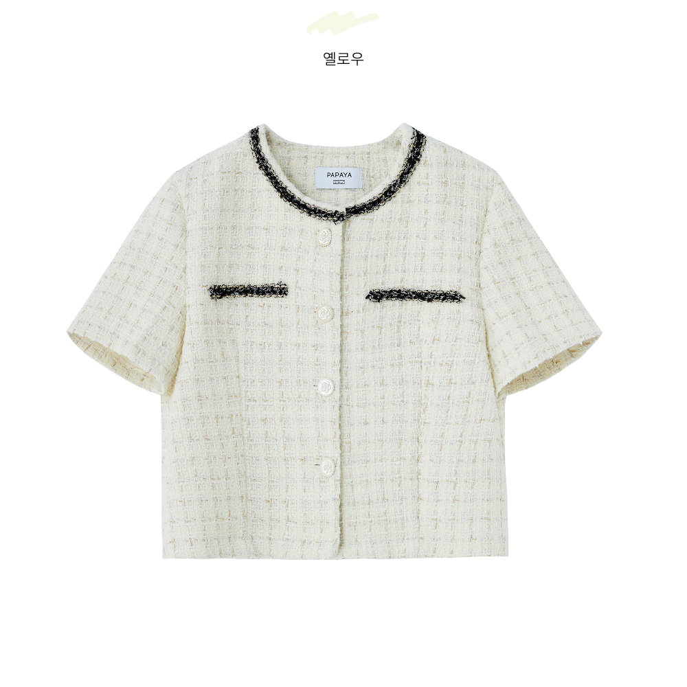 클래식 옐로우 트위드 자켓 2size 상세 이미지 31