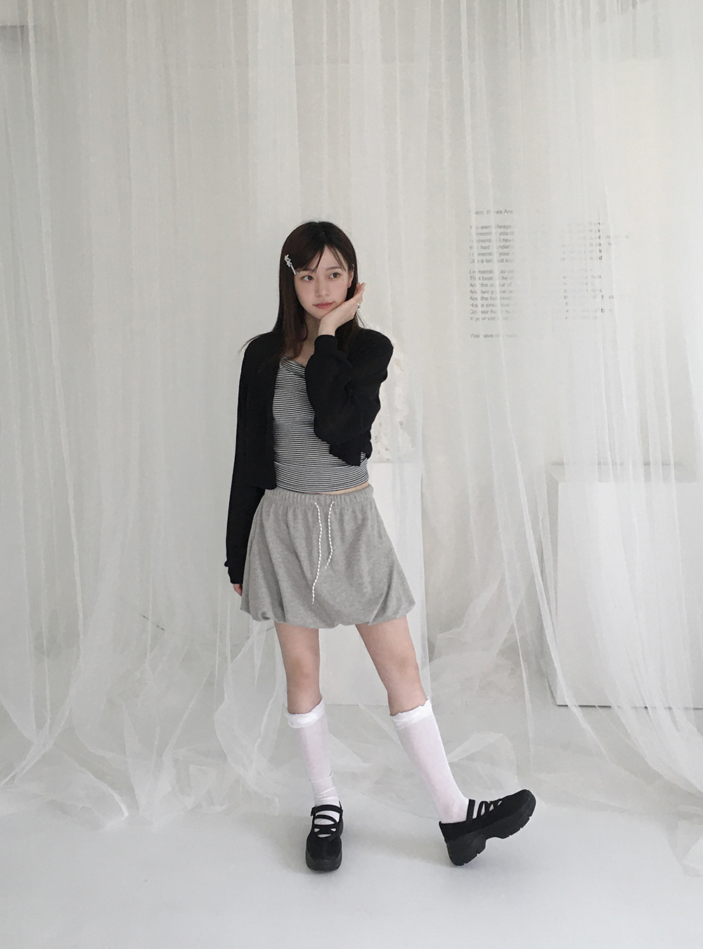 リネンクロップドボレロカーディガン | ファッション通販サイト NUGU