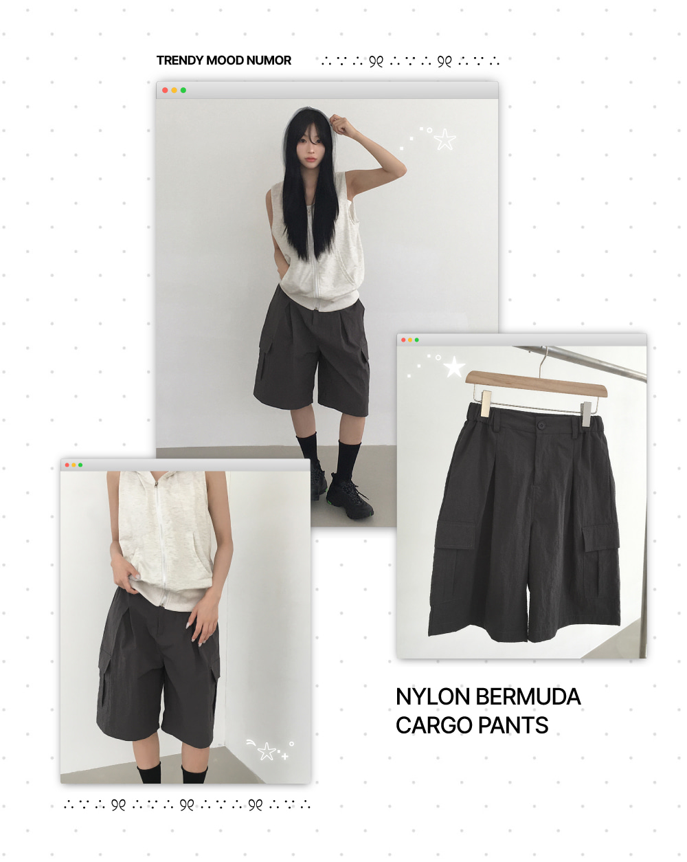 ナイロンハーフカーゴパンツ | ファッション通販サイト NUGU