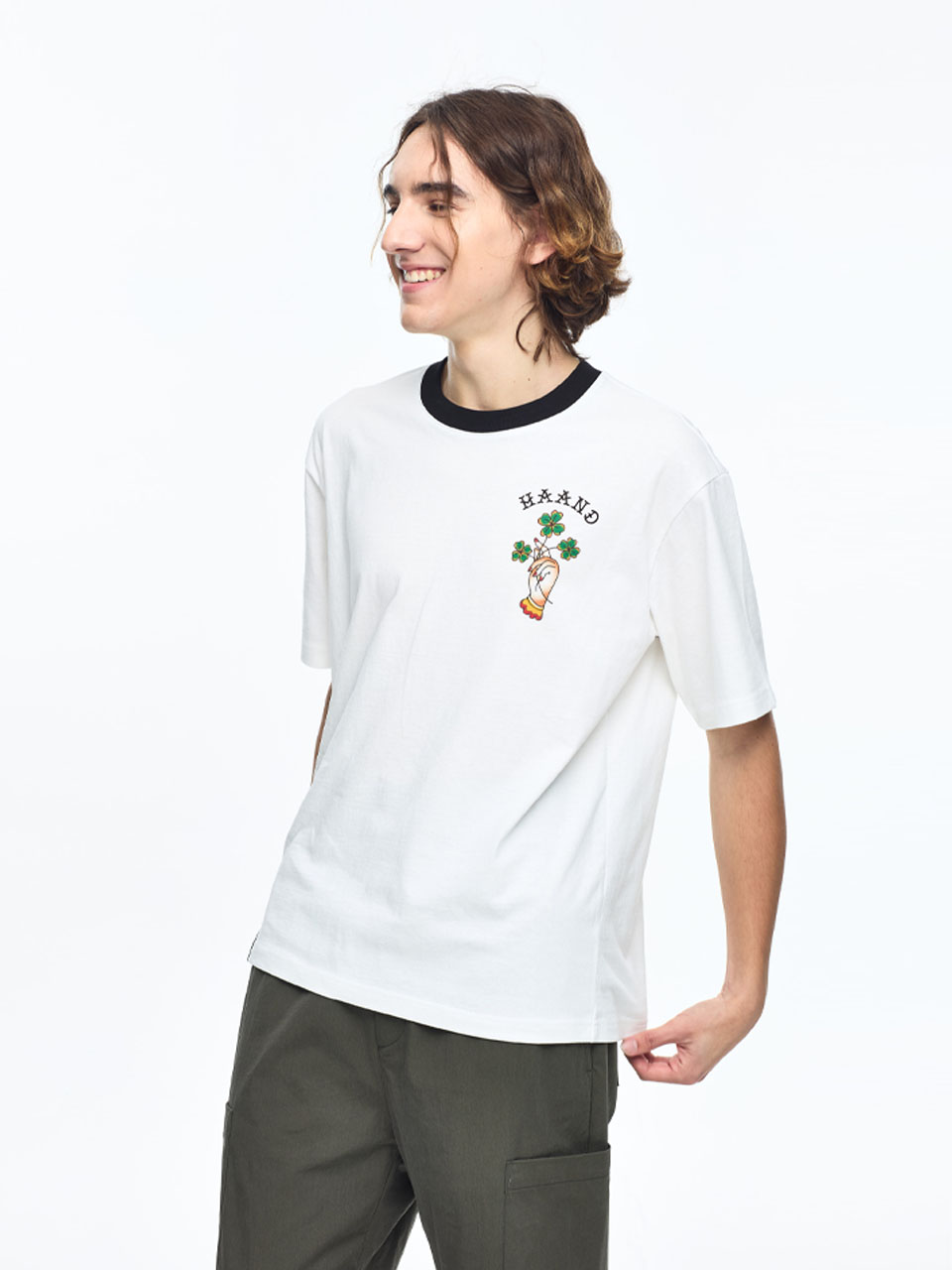 Old School Clover T-Shirts-White