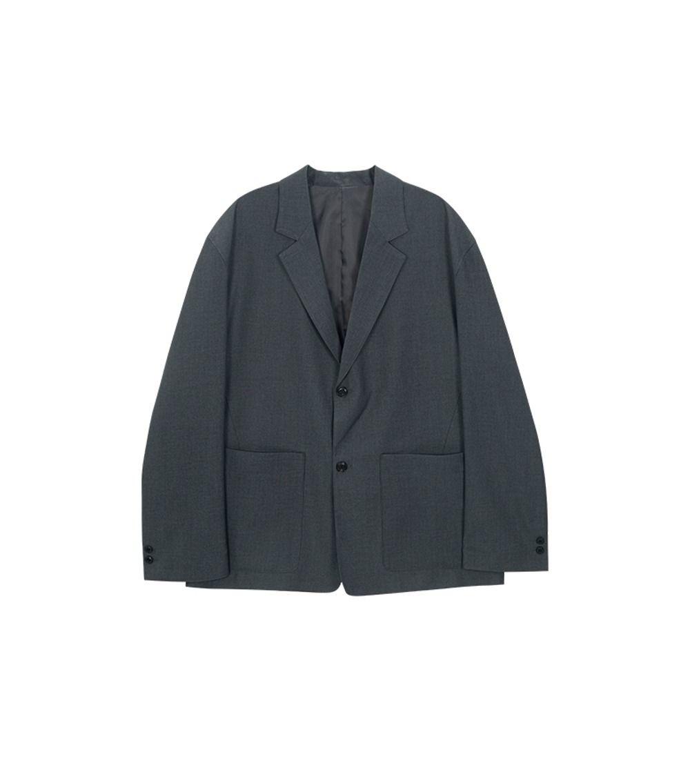 CTO two button jacket (charcoal)