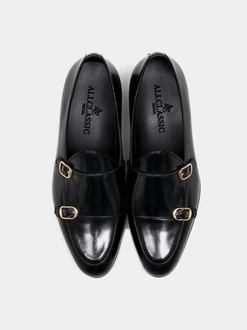 Liberty_Monk Loafers Black bx / ALC033