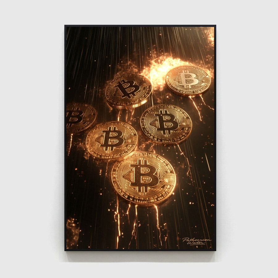 선물에디션 - 행운의 비트코인 - 파토크리온워터