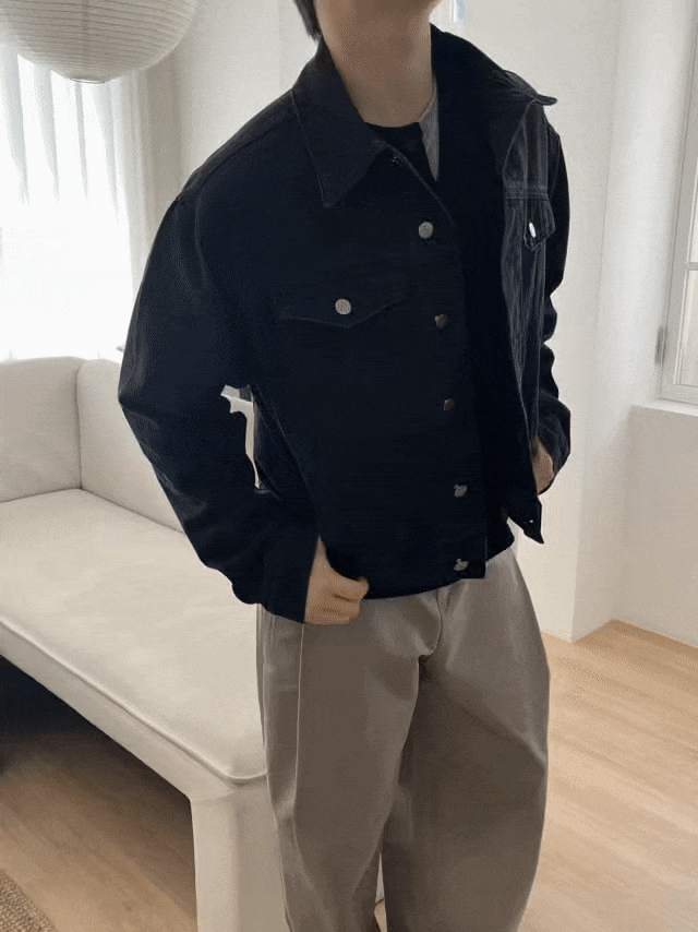[Spring/Summer] Nod Basic Crop Denim Jacket (3color) - 헤니어스