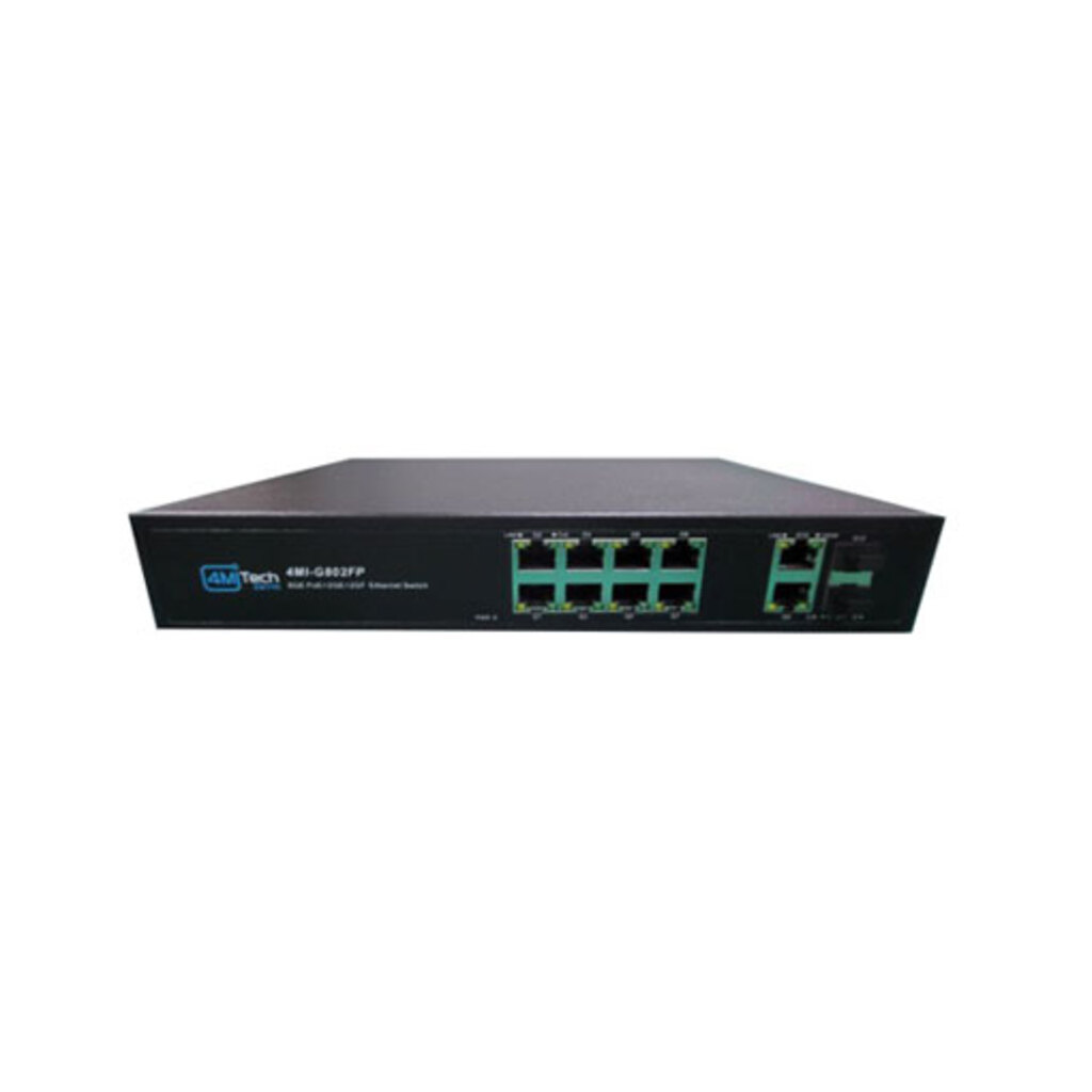 4MITech 포엠아이텍 8port POE 스위치 4MI-G802FP 10/100/1000M PoE 8port+Uplink 2Port+1G SFP 2Port