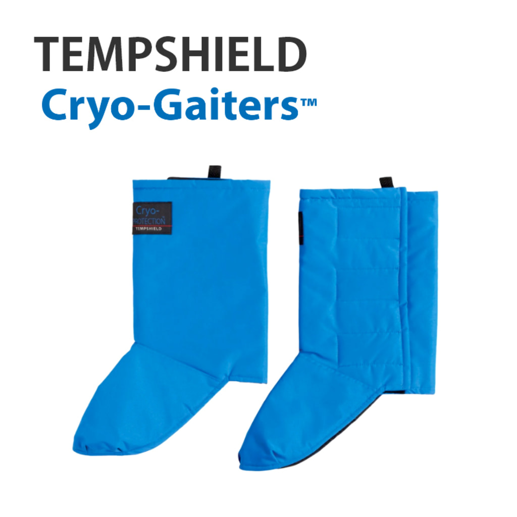 Ansell Tempshield Cryo-Gaiters blue 액화 질소 발등 각반 보호 초저온 게이터