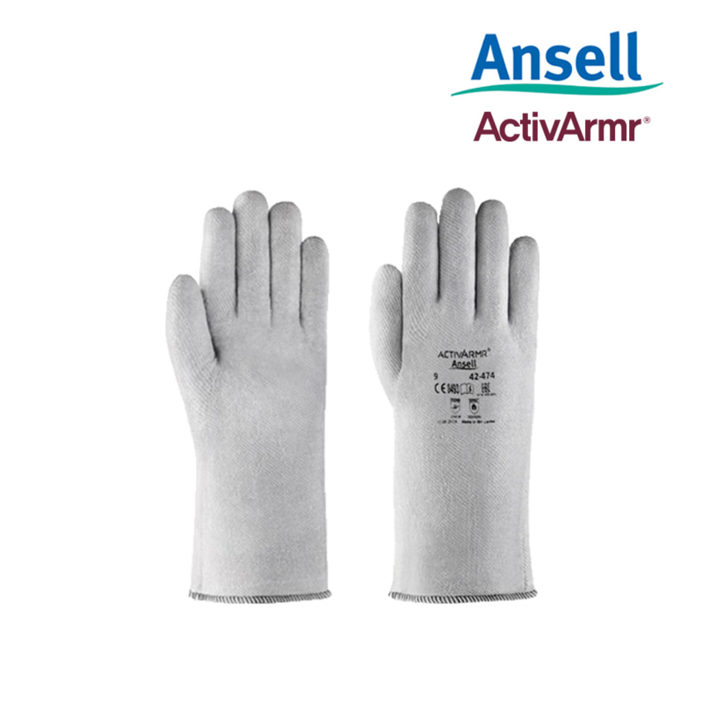 Ansell Ansell 엑티브아머 42-474 내방열 고온 200도 부직포안감 오븐장갑