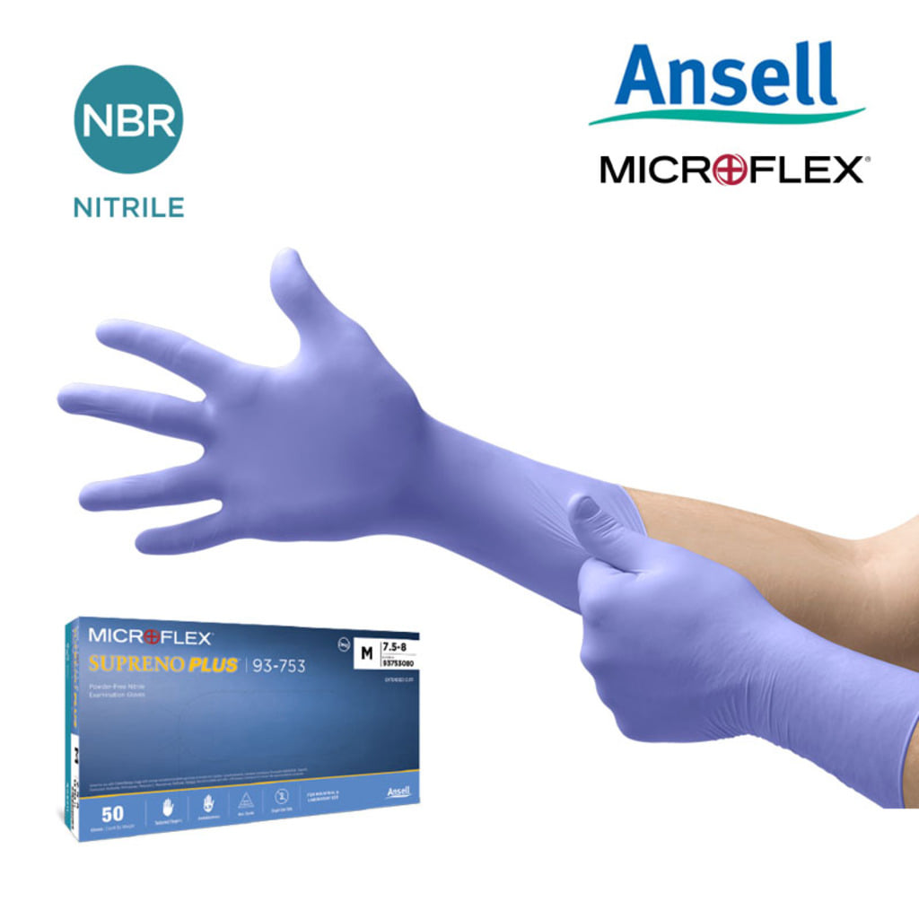 Ansell Ansell MicroFlex 수프레노 플러스 93-753 (1pack 50ea) 니트릴 검사용 장갑