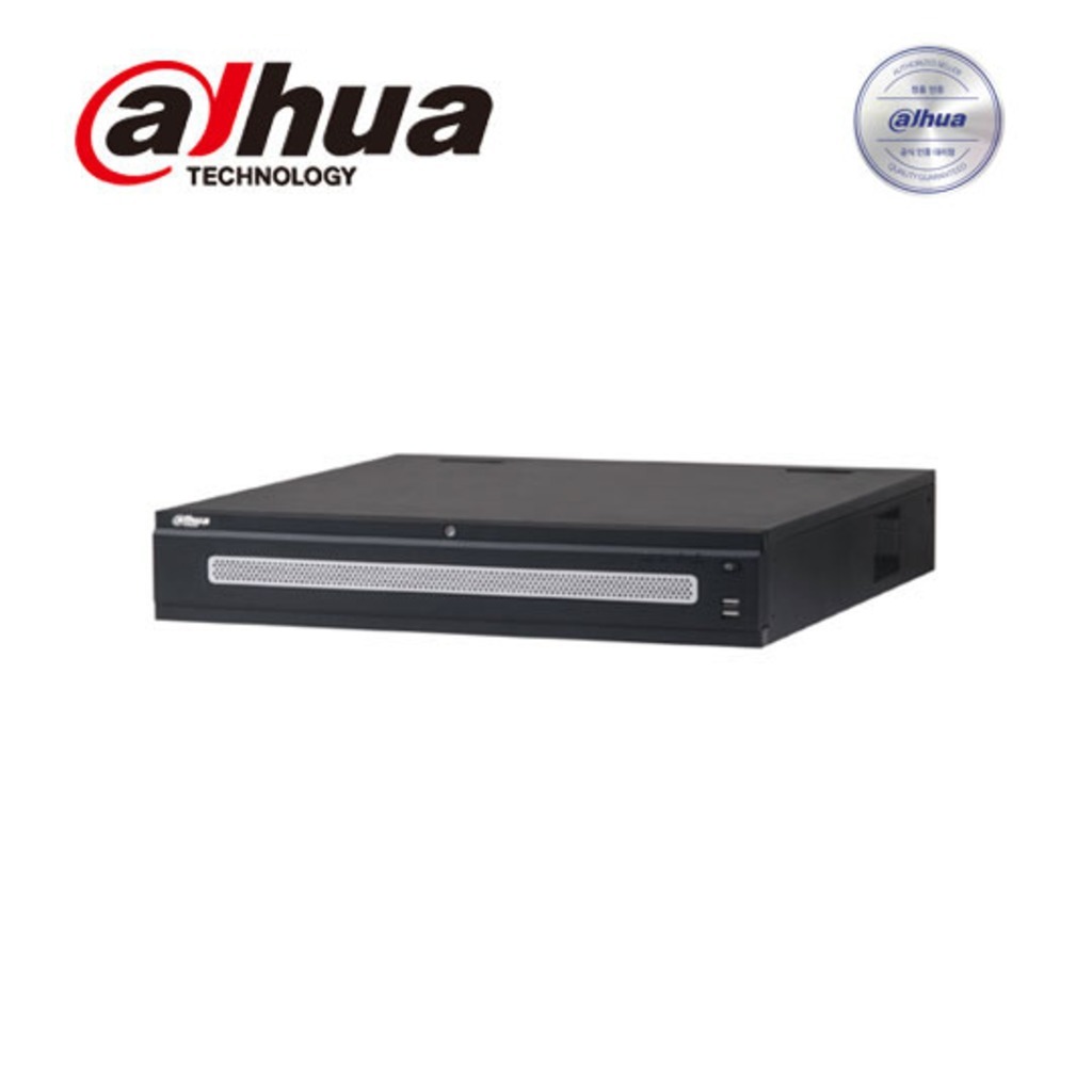 Dahua Technology 다후아 64CH NVR 2U NVR608-64-4KS2 384Mbps 2HDMI 최대12MP지원 지능형 히트맵 8베이 HDD 최대160TB HDD 미포함