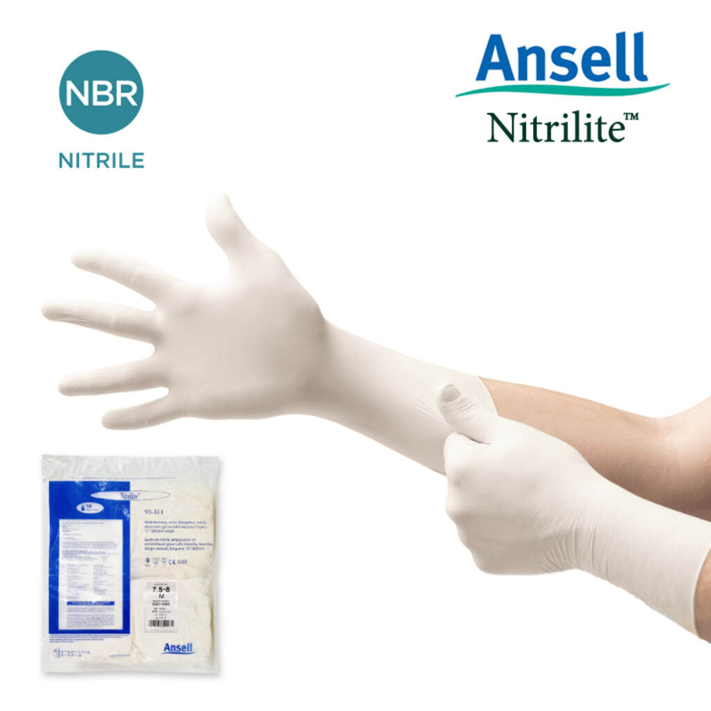 Ansell (대량구매-1박스 1000장) Ansell 니트릴라이트 93-311 클린룸 검사실 니트릴장갑