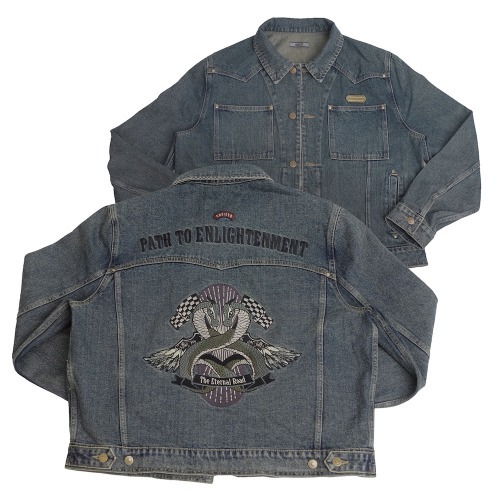 Cheiser SNAKE EMBROIDERY DENIM JACKET | BEST | CHEISER