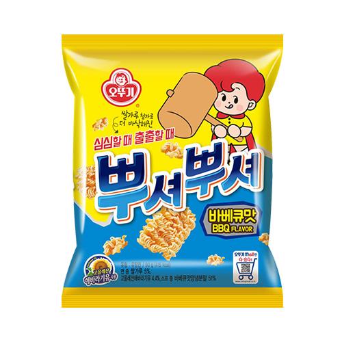 (상온)뿌셔뿌셔 바베큐맛 90g (24개 단위판매)