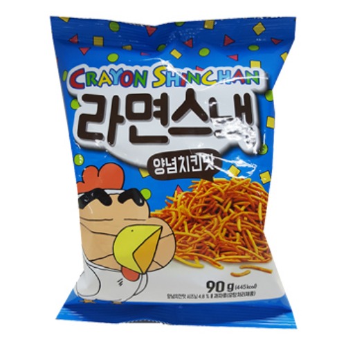 (상온)크레용신짱 라면스낵 양념치킨맛 90g (16개 단위판매)