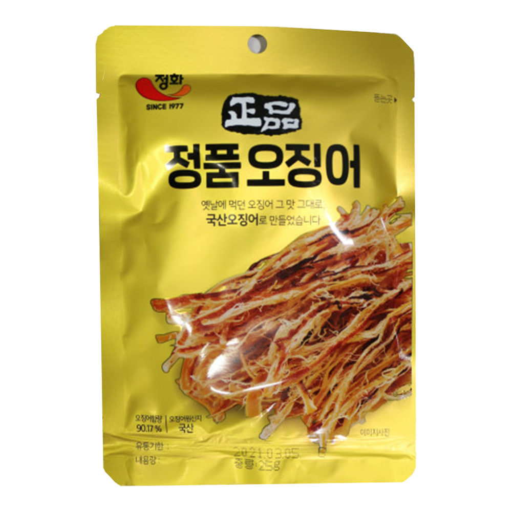 (상온)정화)정품 오징어 25g (10개 단위판매)