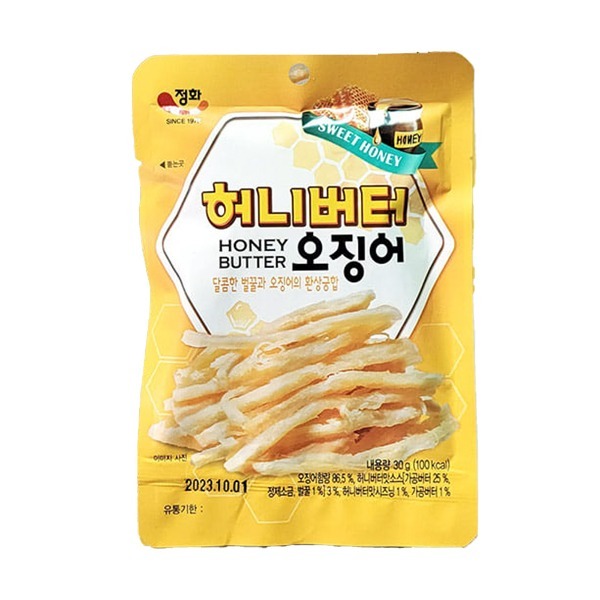 (상온)정화)허니버터 오징어 30g (5개 단위판매)