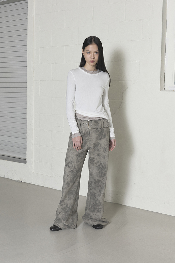 【韓国Ordes オデス】JARQUARD BELT TROUSERS 韓国Ordes オデス】JARQUARD BELT TROUSERS Jil Sander Black