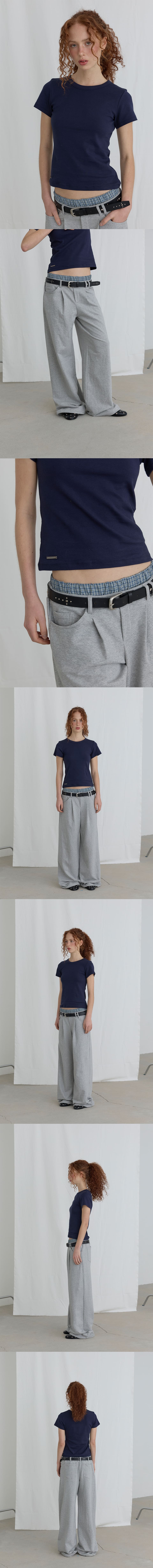 ★ORDES★UNDERWEAR LAYERED SWEAT PANTS UNDERWEAR LAYERED SWEAT PANTS - GREY - 감도 깊은 취향 셀렉트