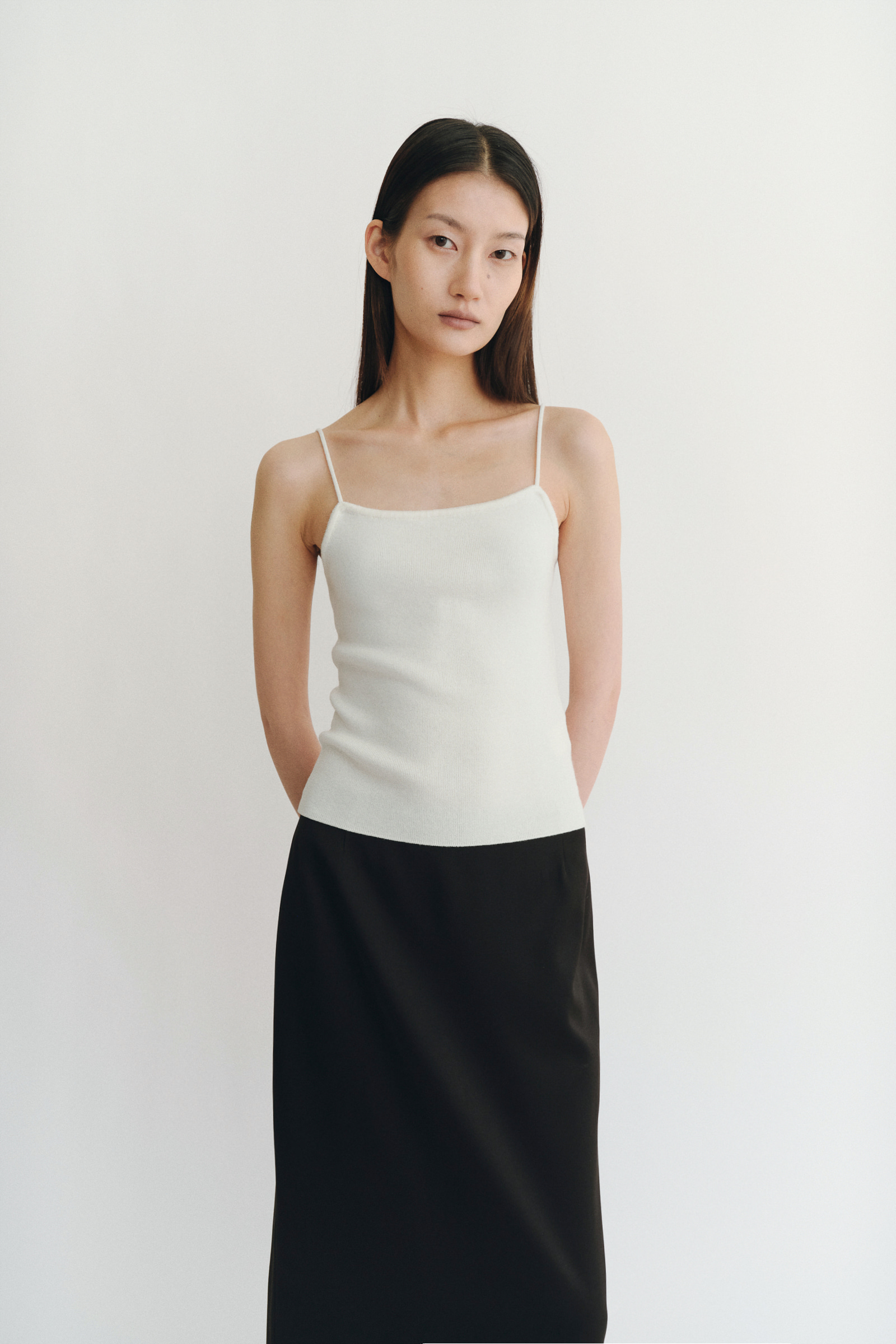 Claire Basic Top & Cardigan Ivory - DERS